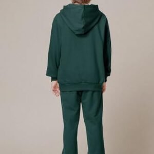 Kid Nation Kids Soft Brushed Fleece Zip-Up Hooded Sweatshirt Hoodie for Boys or Girls 4-12 Years