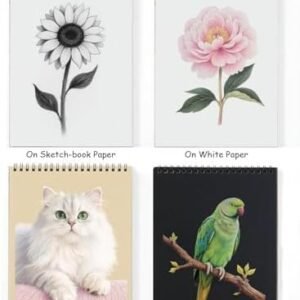 FPGFIIVO 101 Pcs Sketch Art Set, Art Supplies with 3-Color Sketchbook and Tutorial, Colored, Watercolor, Metallic, Graphite, Charcoal Pencils, Drawing Set Gifts for Artists Adults Kids Teens Beginner