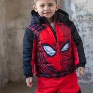 Marvel Zip Up Cosplay Puffer Jacket Toddler to Big Kid Sizes (2T - 14-16)