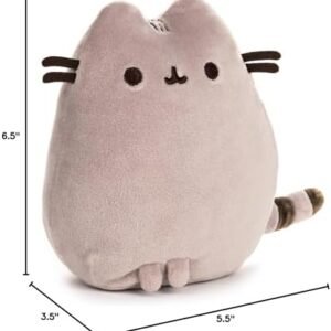 GUND Pusheen The Cat Squisheen Plush, Stuffed Animal Cat for Ages 8 and Up, Pink, 6"