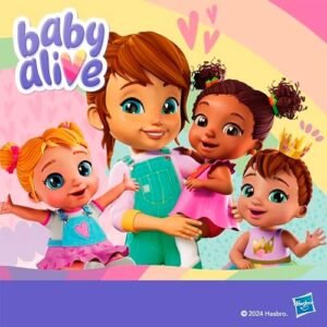 Baby Alive Super BFF Katie Kat Black Hair Dress Up Baby Doll Playset, 11 Inches, Toys for 3 Year Old Girls & Boys & Up (Amazon Exclusive)