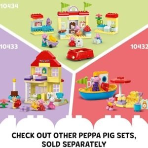 LEGO DUPLO Peppa Pig Garden and Tree House Toddler Toy, Building Block Learning Set for Preschool Kids with 2 Figures Included, Peppa Pig Toy Gift Idea for Toddlers Ages 2 and Up, 10431