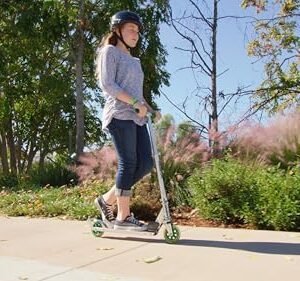 Razor A3 Kick Scooter for Kids - Larger Wheels, Front Suspension, Wheelie Bar, Lightweight, Foldable, and Adjustable Handlebars