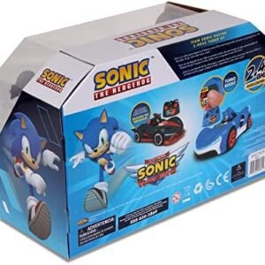 NKOK Team Sonic Racing 2.4GHz Radio Control Toy Car with Turbo Boost - Sonic The Hedgehog 601, Features Working Lights, Adjustable Front Wheel Alignment, Super Fun and Easy, Ages 6 and up