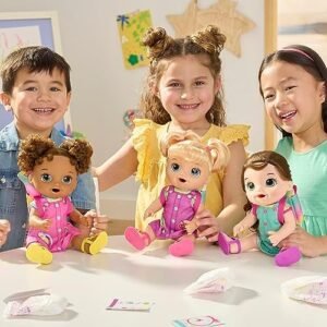 Baby Alive Time for School Baby Doll Set, 12 Inch, Back to School Toys for Girls & Boys, Black Hair, Preschool Gifts for Kids, Ages 3+ (Amazon Exclusive)