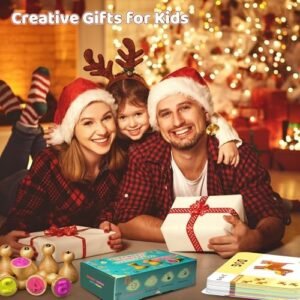 Wooden Alphabet & Number Stamps for Kids, Essential ABC 123 Learning Stampers for Ages 3-5,Montessori Educational Preschool Homeschool Must-Haves Classroom Gift