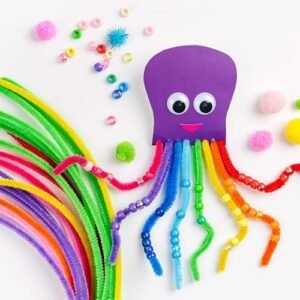 Dan&Darci Arts and Crafts Vault - Craft Supplies Kit in a Box - Christmas Gift for Kids Ages 4 5 6 7 8 9 10 11 & 12 Year Old Girls & Boys - Crafting Set Kits - Gift Ideas for Kid Art Activity Gifts