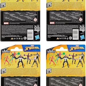 SPIDER-MAN Marvel VenomVersus Epic World of Action, Miles Morales, Iron Spider & Venom, Superhero Toys, Action Figure 4-Pack, Kids Christmas Stocking Stuffer Gifts (Amazon Exclusive) : Toys & Games